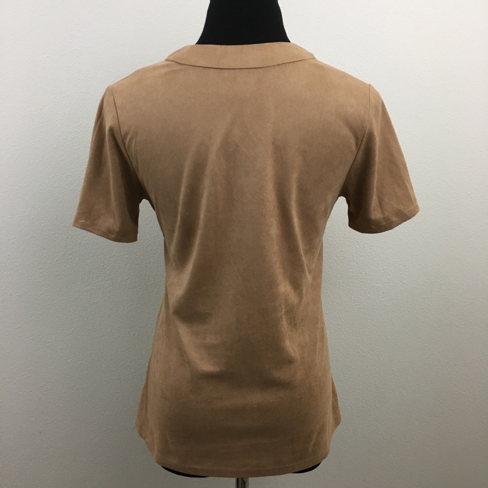 🔴 Faux Suede & Tassel Top - Picture 4 of 4